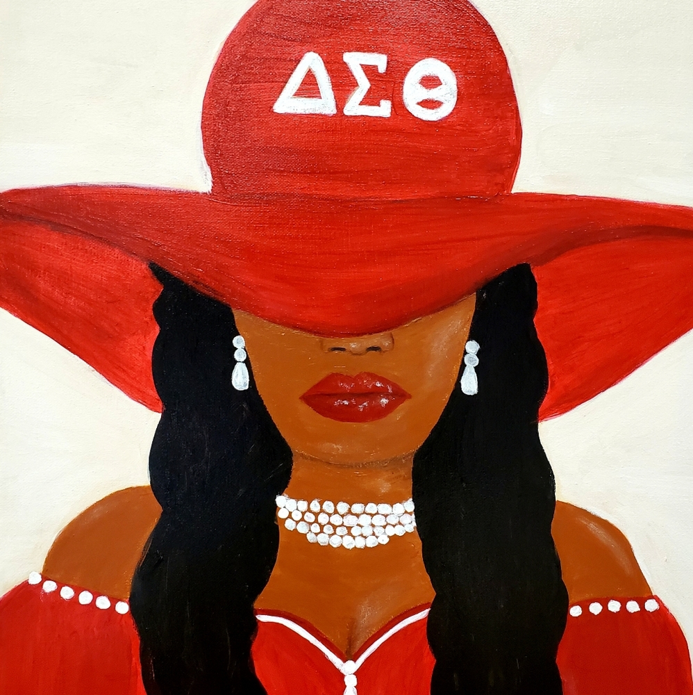 Painting titled "Delta Dime"